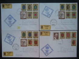 Österreich Feldpost Undof-Ausbatt 1976- 4 Reko Bedarfs-Briefe Gelaufen Mit Mischfrankatur Aus Dem Golan - 1971-80 Covers