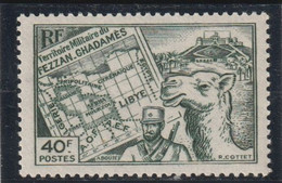 TIMBRE DU FEZZAN  Carte  N° 4 ** - Unused Stamps