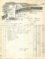 PARIS.FABRIQUE D'APPAREILS ELECTRIQUES & MEDICAUX.PARATONNERES.ACOUSTIQUES.JOUETS A VAPEUR.Vve.CHARRON & BELLANGER . - Elektriciteit En Gas
