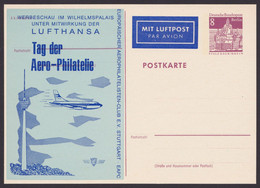 Mi-Nr. P70, Zudruck "Aerophilatelie- Lufthansa", 1967 - Postcards - Mint