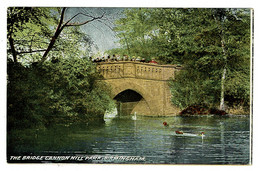 Ref 1492 - 1909 Postcard - Cannon Hill Park Birmingham - Mannings Heath Horsham Cancel - Birmingham