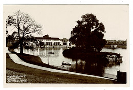 Ref 1493 - 1920's Real Photo Postcard - Highfields Park Nottingham - Nottingham