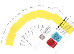 ANDORRA- LOTE DE 10 HOJITA BLOQUE VEGUERIA EPISCOPAL ENTIDAD QUE YA NO EXISTE EUROPA 1979. ESTA O SIMILAR. - Episcopale Vignetten