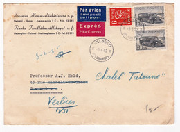 Lettre Helsinki Helsingfors 1952 Finland Suomi Suisse Suomen Hammaslääkäriseura - Briefe U. Dokumente