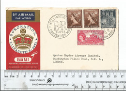 New Zealand  Wellington To London UK June 2 1953 Note: Face Only .See Description...................(Box 2) - Cartas & Documentos