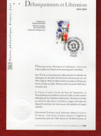 " DEBARQUEMENT ET LIBERATION " Sur Notice Officielle 1er Jour De 2004 . N° YT 3675 + Prix Dégressif ! - WW2