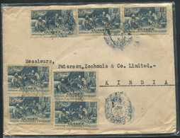 GUINÉE FRANCAISE - N° 132 (12 ) / LETTRE DE CONAKRY POUR KINDI LE 6/7/1945  TB - Lettres & Documents