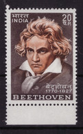 Inde 1970 - MNH** - Beethoven - Musique - Michel Nr. 513 Série Complète (ind196) - Ongebruikt