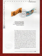 " J.O. ATHENES " Sur Notice Officielle 1er Jour De 2004. N° YT 3686 3687. Parfait état. FDC - Summer 2004: Athens