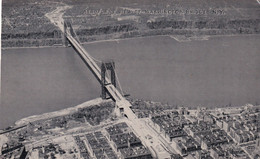 Aéroplane View Of Washington Bridge, N.Y - Bruggen En Tunnels