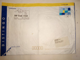Entier Postal Repiqué DISTINGO DP TOOL CLUB Nord Villeneuve D'Ascq Thème : Informatique Disquette Souple - Bigewerkte Envelop  (voor 1995)
