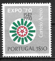 Portugal 1970 - Correio Aéreo - Osaka Expo 70 - Afinsa 11 - Unused Stamps