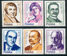 POLAND 1983 Personalities MNH / **  Michel 2856-61 - Nuovi