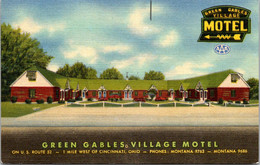 Ohio Cincinnati The Green Gables Village Motel Curteich - Cincinnati