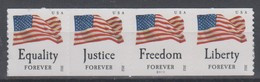 USA 2012 EQUALITY JUSTICE FREEDOM LIBERTY FOREVER STRIP - Strips & Multiples