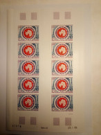 TAAF Feuille De 10 Timbres - N° PA109 - 15ème Réunion Consultative Du Traité Sur L'Antarctique Paris 1989 - Blocks & Sheetlets