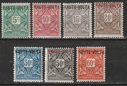 Haute-Volta Timbres Taxe N° 1 - 7 * - Postage Due