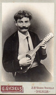 Photo Cdv D Un Joueur De Mandoline. - Famous People