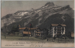 Diablerets, Grand Hotel Et Le Scex Rouge Stempel: Sepey (Ormont-Dessous) Pour Wolfhalden - Ormont-Dessous