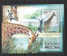 CUBA  2007 BLOC GIRAFES-ZOO DE LA HAVANE YVERT N°B223  NEUF MNH** - Giraffes