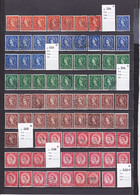 ELISABETH II UN LOT DE 230 TIMBRES OBLITéRéS 1952 - Feuilles, Planches  Et Multiples