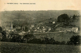 Roybon * Vue Générale Sur Le Village * Sud Est * Cachet Au Dos : Pharmacie De L'hôpital - Roybon