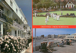 CPSM Greetings From Worthing-Multivues-Beau Timbre       L854 - Worthing