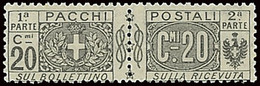 ITALY ITALIA REGNO 1917 PACCHI POSTALI 20 CENT. (Sass. 9) NUOVO MNH ** OFFERTA! - Paquetes Postales