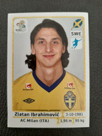 Carte PANINI - EURO 2012 - Suède - Zlatan Ibrahimovic - N° 451 - Edition Italienne