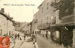 Arbois * La Rue De Courcelles * La Maison Pasteur * Villageois - Arbois