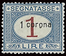 ITALY ITALIA DALMAZIA 1922 SEGNATASSE 1 CORONA (Sass. 2) NUOVO MNH ** OFFERTA! - Dalmazia