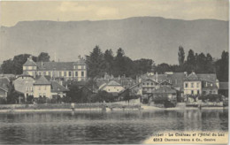 Cpa COPPET - Le Château Et L'Hôtel Du Lac N° 6513 Charnaux Frères & Co, Genève - Coppet