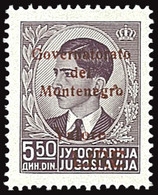 ITALY ITALIA MONTENEGRO 1942 5,50 LIRE (Sass. 55) NUOVO LINGUELLATO * OFFERTA!!! - Montenegro