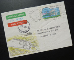 Italy 1980 Cover Sent From Milano To Belgrade Serbia Yugoslavia - Airmail Aerogramme BP24 - Europe (Other)