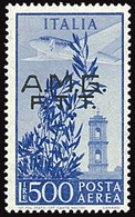 ITALY ITALIA TRIESTE A 1948 POSTA AEREA 500 LIRE (Sass. 15) NUOVO MNH** OFFERTA! - Mint/hinged
