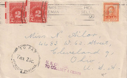 New Zealand 1946 Cover Mailed Postage Due - Storia Postale