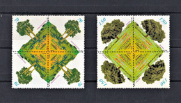 España 2000 Arboles Serie Completa En Bloques De 4 Nuevos - 1991-00 Unused Stamps