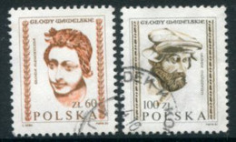 POLAND 1982 Definitive: Carved Heads Used.  Michel 2829-30 - Oblitérés