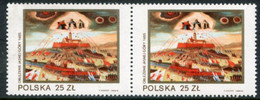 POLAND 1982 Black Madonna Ikon Variety In Pair With Normal MNH / **.  Michel 2819 I; Fischer 2671 B1 - Unused Stamps