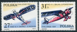 POLAND 1982 50th Anniversary Of Challenge Flight MNH / **.  Michel 2806-07 - Unused Stamps