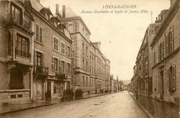 Lons Le Saunier * Avenue Gambetta Et Lycée De Jeunes Filles * Restaurant * école - Lons Le Saunier