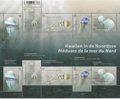 Belg. 2021 - COB N° 4998 à 5002 ** - Méduses De La Mer Du Nord - Unused Stamps