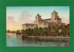 Floride The Ambassador,Terrace Gardens Handcolored Albertype CPA  Année 1930  état Impeccable - Palm Beach