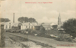 BRAY LU Vue Sur L'église Et L'usine - Bray-et-Lû