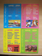 Regional Public Telephone Cards Catalogue Part 1-2-3-4(inlcuding National 110), 1985-1991, Four Books, See Descrition - Japan
