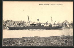 AK Tonnay-Charente, Steamer Ingoldsby, Binnenschiff - Non Classés
