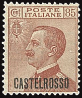 ITALY ITALIA CASTELROSSO 1922 85 CENT. (Sass.9) NUOVO MNH ** OFFERTA! - Castelrosso