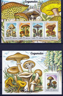 2 Feuillets  Neufs** état Parfait Guinée Bissau Champignons, Pilze, Mushroom, Setas, - Champignons