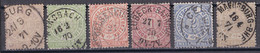 Norddeutscher Bund 1869 - Mi.Nr. 13 - 18 - Gestempelt Used - Norddeutscher Postbezirk