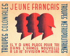 TROUPES COLONIALES . ARMEE NOUVELLE 16EM DIV MILTAIRE - Documents